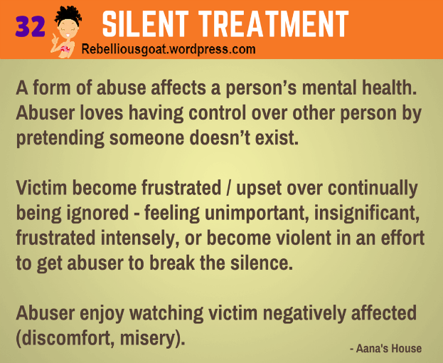 Psychology # 32 : Silent Treatment