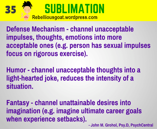 Psychology # 35 : Sublimation